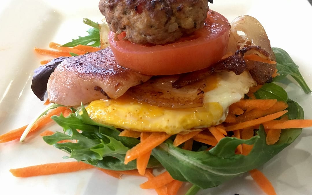 Bunless Pork Burger