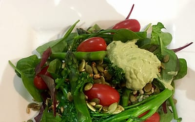 Asparagus and Broccolini Salad with Green Goodness Dressing