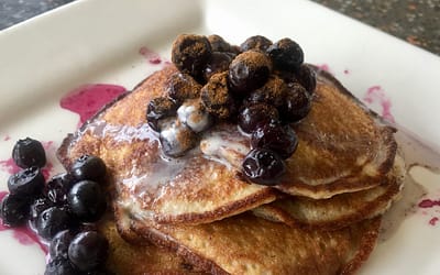 Banana and Blueberry Pancakes