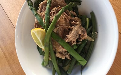 Slow cooked coconut ginger pork