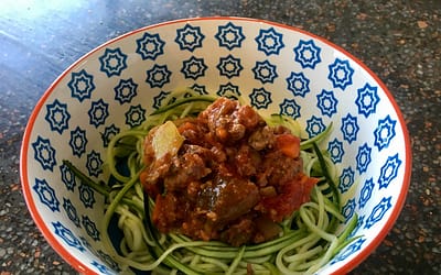 Bolognese With Zucchini Noodles